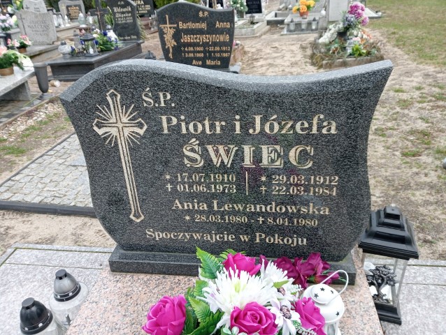 Piotr Świec 1910 Brzeźnica lubuskie - Grobonet - Wyszukiwarka osób pochowanych