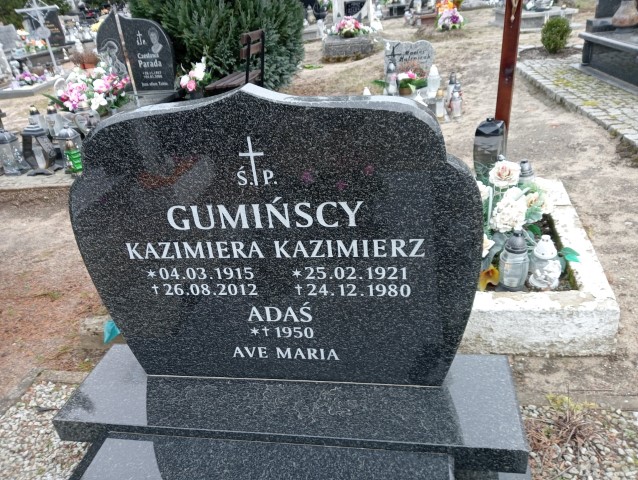 Kazimierz Gumiński 1921 Brzeźnica lubuskie - Grobonet - Wyszukiwarka osób pochowanych